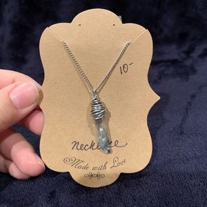 Crystal wrap necklace handmade